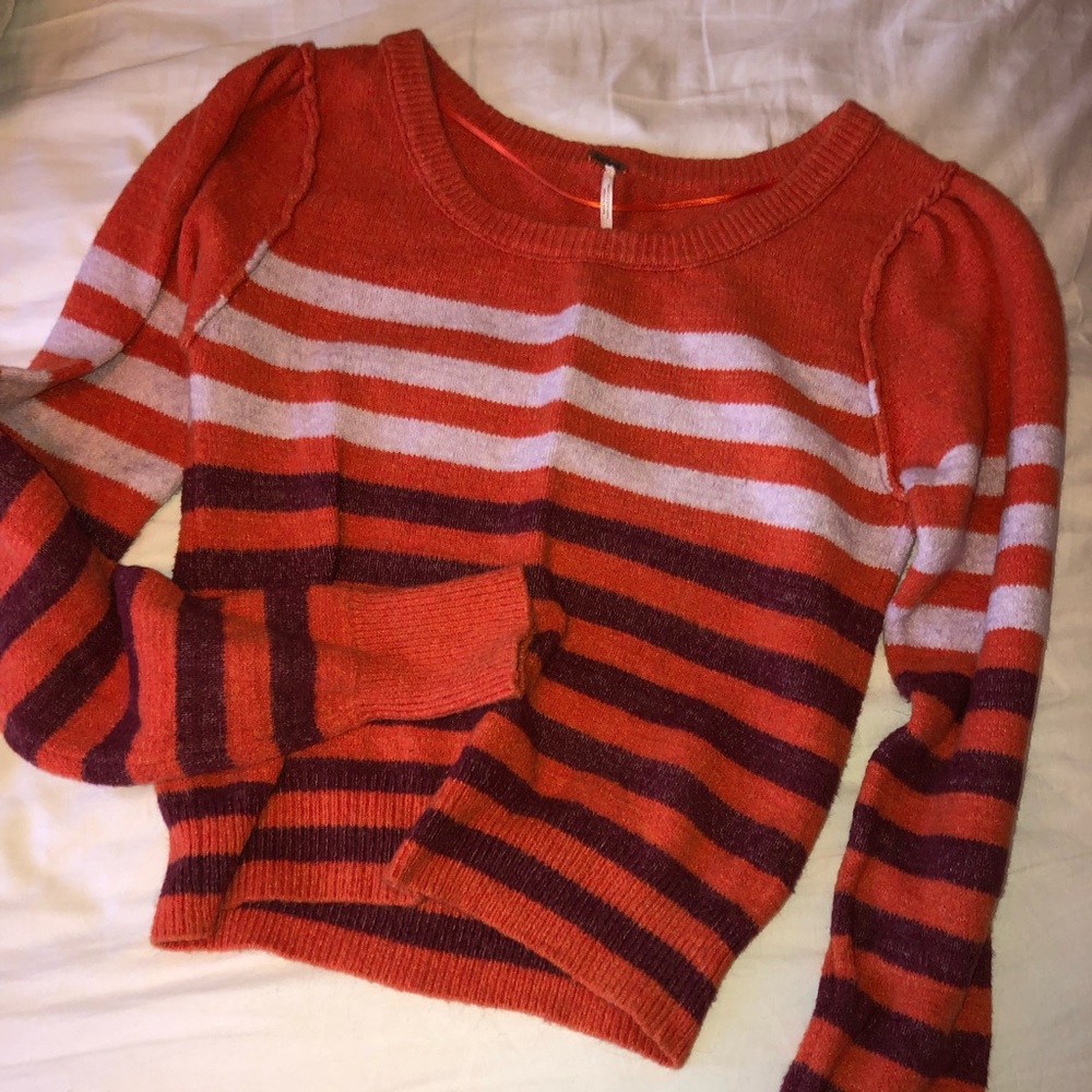 Free People Striped pullover Sweater size XS